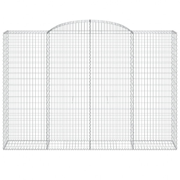 Cestas de gaviones 4 uds forma de arco hierro 300x50x200/220 cm M 4