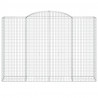 Cestos gabião arqueados 4pcs 300x50x200/220cm ferro galvanizado 4