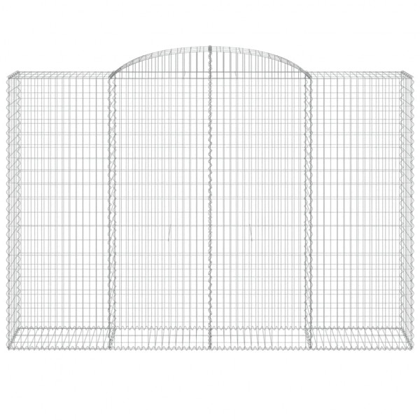 Cestas de gaviones 5 uds forma de arco hierro 300x50x200/220 cm M 4