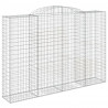 Cestos gabião arqueados 3pcs 300x50x200/220cm ferro galvanizado 3