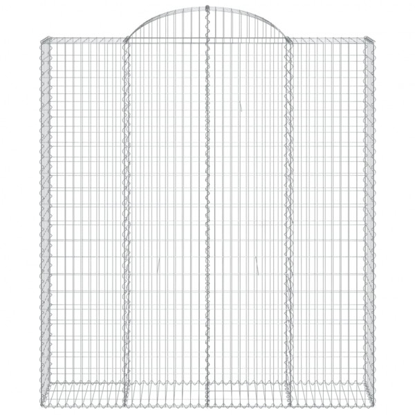 Cesto gabião arqueado 200x50x220/240 cm ferro galvanizado M 3