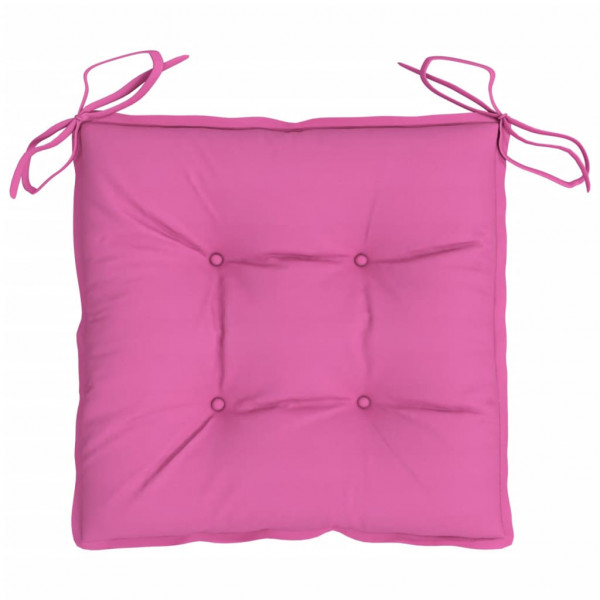 Almofadões para cadeira 2 pcs 40x40x7 cm tecido rosa M 4