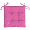 Almofadões para cadeira 2 pcs 40x40x7 cm tecido rosa 4