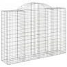 Cestos gabião arqueados 13 pcs 200x50x140/160 ferro galvanizado 3
