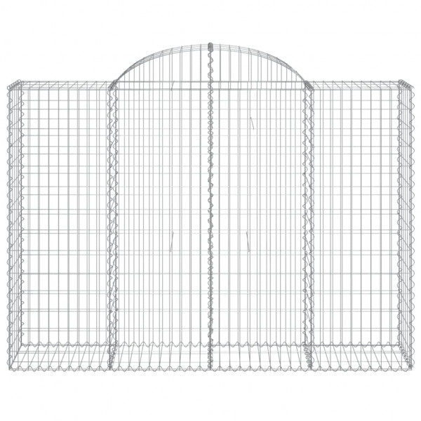 Cestos gabião arqueados 13 pcs 200x50x140/160 ferro galvanizado M 4