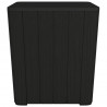 Mesa de jardim com tampa removível polipropileno preto 5