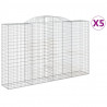 Cestos gabião arqueados 5pcs 300x50x180/200cm ferro galvanizado 2
