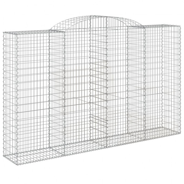 Cestos gabião arqueados 5pcs 300x50x180/200cm ferro galvanizado M 3