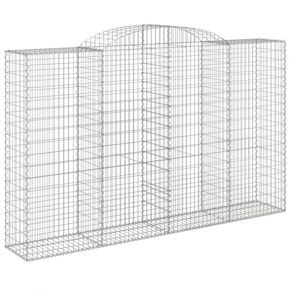 Cestos gabião arqueados 2pcs 300x50x180/200cm ferro galvanizado M 3