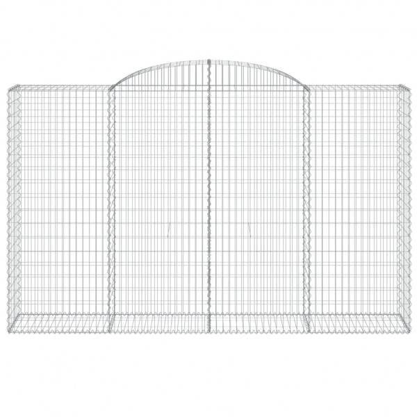 Cestos gabião arqueados 11 pcs 300x50x180/200 ferro galvanizado M 4