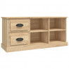 Mueble de TV madera contrachapada roble Sonoma 102x35.5x47.5 cm 2