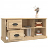 Mueble de TV madera contrachapada roble Sonoma 102x35.5x47.5 cm 5