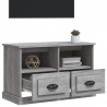 Mueble para TV madera contrachapada gris Sonoma 80x35x50 cm 4