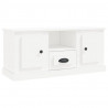 Mueble para TV madera contrachapada blanco 100x35.5x45 cm 2
