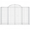 Cestos gabião arqueados 5pcs 200x50x120/140cm ferro galvanizado 4