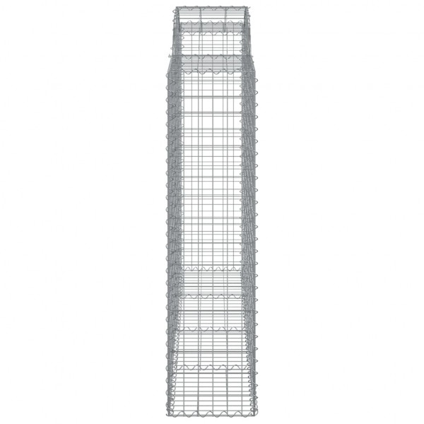 Cestos gabião arqueados 3pcs 200x50x160/180cm ferro galvanizado M 5