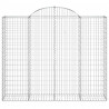 Cestos gabião arqueados 6pcs 200x50x160/180cm ferro galvanizado 4