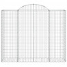 Cestas gaviones 13 uds forma de arco hierro 200x50x160/180 cm 4
