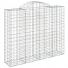 Cestos gabião arqueados 14 pcs 200x50x160/180 ferro galvanizado 3