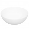 Lavabo redondo de cerámica blanco 36x15 cm 5