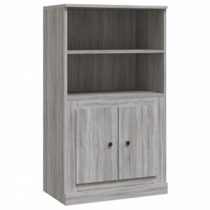 Aparador de madera contrachapada gris Sonoma 60x35.5x103.5 cm H