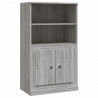 Aparador de madera contrachapada gris Sonoma 60x35.5x103.5 cm 2