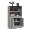 Aparador de madera contrachapada gris Sonoma 60x35.5x103.5 cm 5