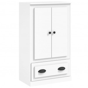Aparador de madera contrachapada blanco 60x35.5x103.5 cm H