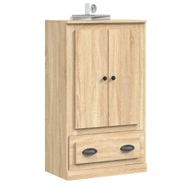 Aparador de madera contrachapada roble Sonoma 60x35.5x103.5 cm M 4
