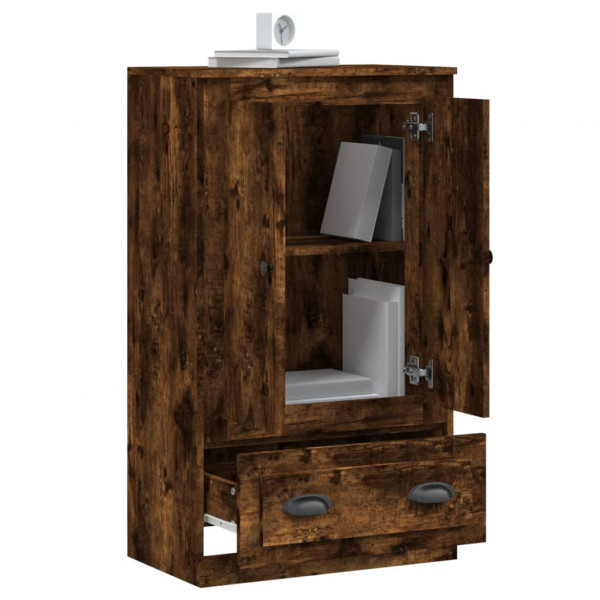 Aparador de madera contrachapada roble ahumado 60x35.5x103.5 cm M 5