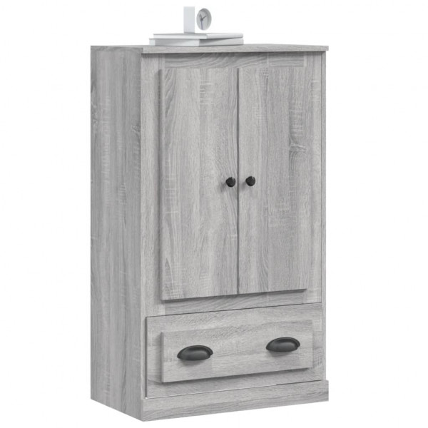 Aparador de madera contrachapada gris Sonoma 60x35.5x103.5 cm M 5