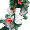Corona de Navidad con luces LED PVC verde 60 cm 5