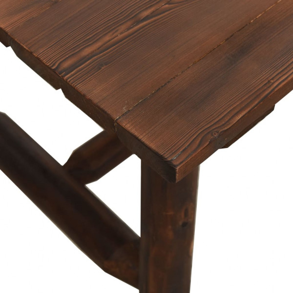 Mesa auxiliar madera maciza abeto 49x49x50 cm M 5