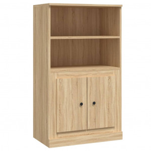 Aparador de madera contrachapada roble Sonoma 60x35.5x103.5 cm H