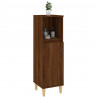 Armario de baño madera contrachapada marrón roble 30x30x100 cm 5