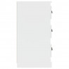 Aparador de madera contrachapada blanco 70x35.5x67.5 cm 5