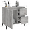 Armario de baño madera contrachapada gris Sonoma 65x33x60 cm 4