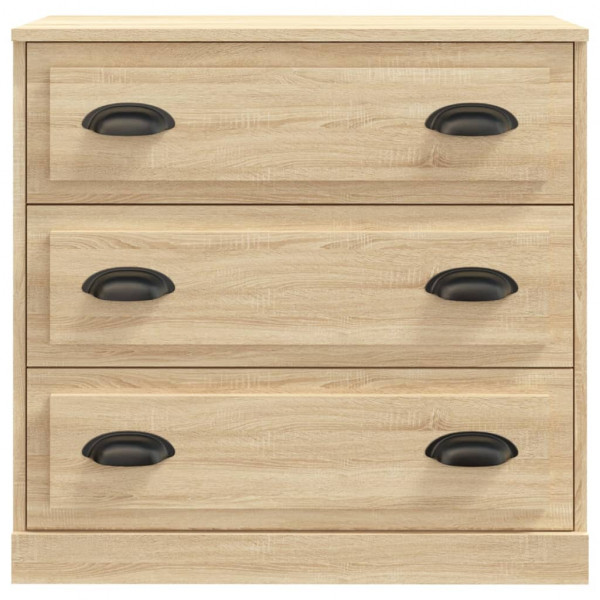 Aparador de madera contrachapada roble Sonoma 70x35.5x67.5 cm M 4