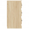 Aparador de madera contrachapada roble Sonoma 70x35.5x67.5 cm 5