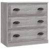 Aparador de madera contrachapada gris Sonoma 70x35.5x67.5 cm 2