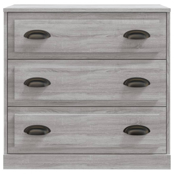 Aparador de madera contrachapada gris Sonoma 70x35.5x67.5 cm M 4