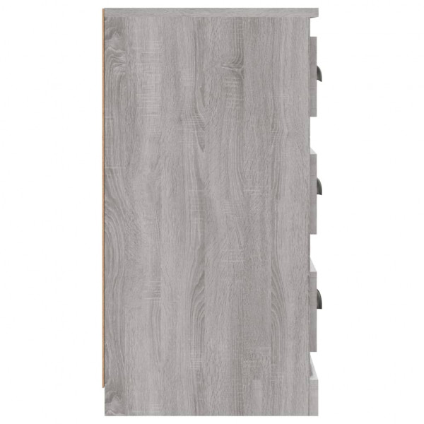 Aparador de madera contrachapada gris Sonoma 70x35.5x67.5 cm M 5