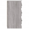 Aparador de madera contrachapada gris Sonoma 70x35.5x67.5 cm 5