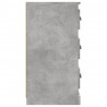 Aparador de madera contrachapada gris hormigón 70x35.5x67.5 cm 5