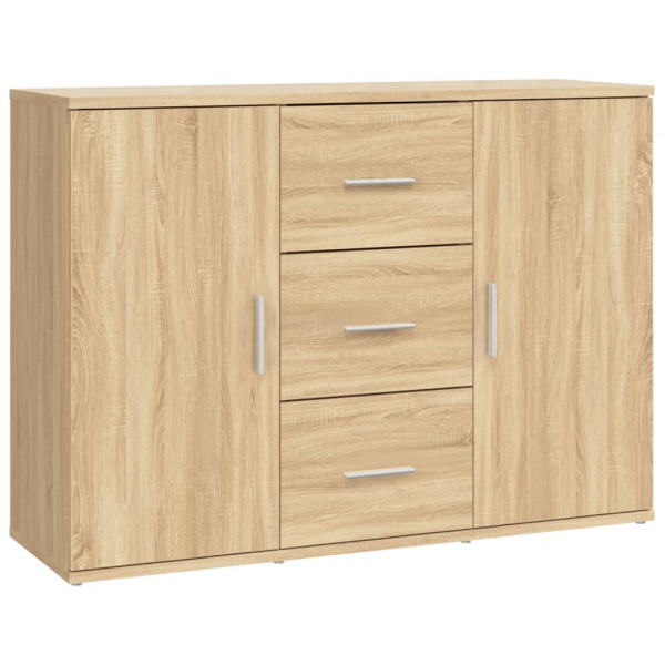 Aparador de madera contrachapada roble Sonoma 91x29.5x65 cm M 2