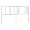 Cabeceira de cama 160 cm metal branco 2