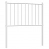 Cabeceira de cama 75 cm metal branco 2