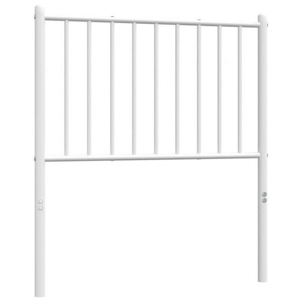 Cabecero de metal blanco 75 cm M 4