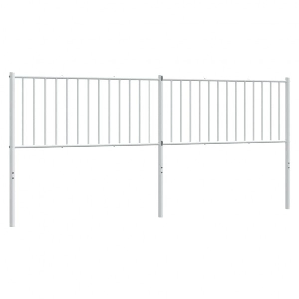 Cabecero de metal blanco 200 cm M 2