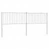 Cabeceira de cama 200 cm metal branco 2